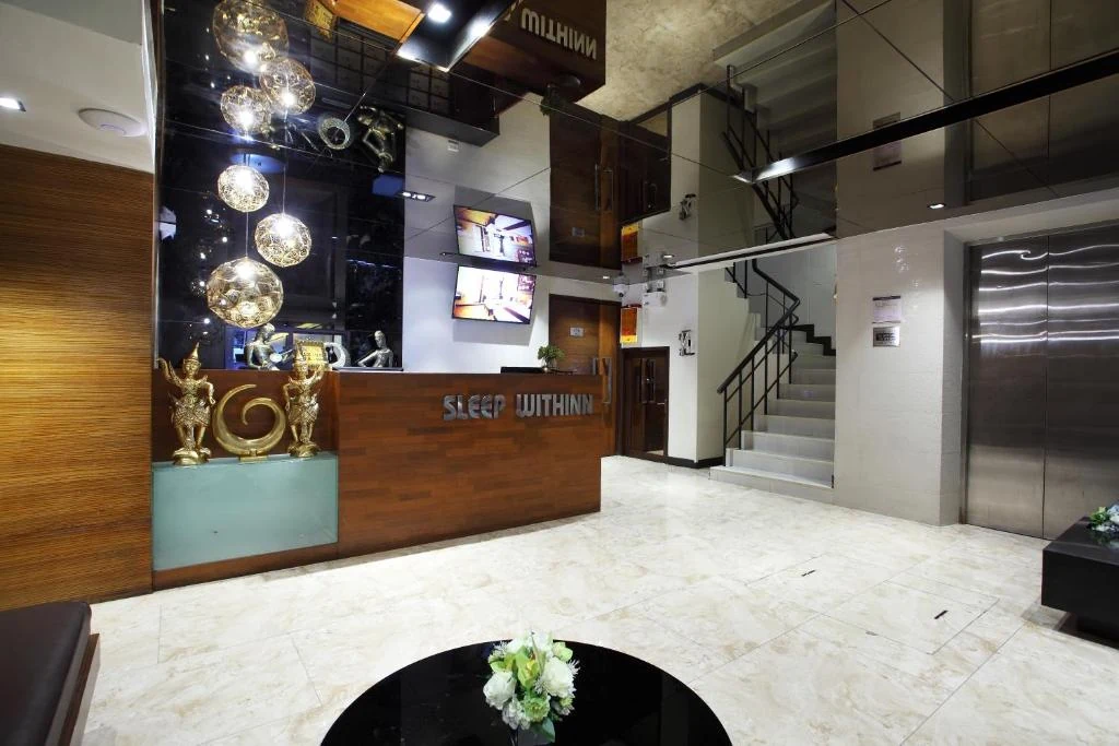 Reception lobby at Sleep Withinn Bangkok